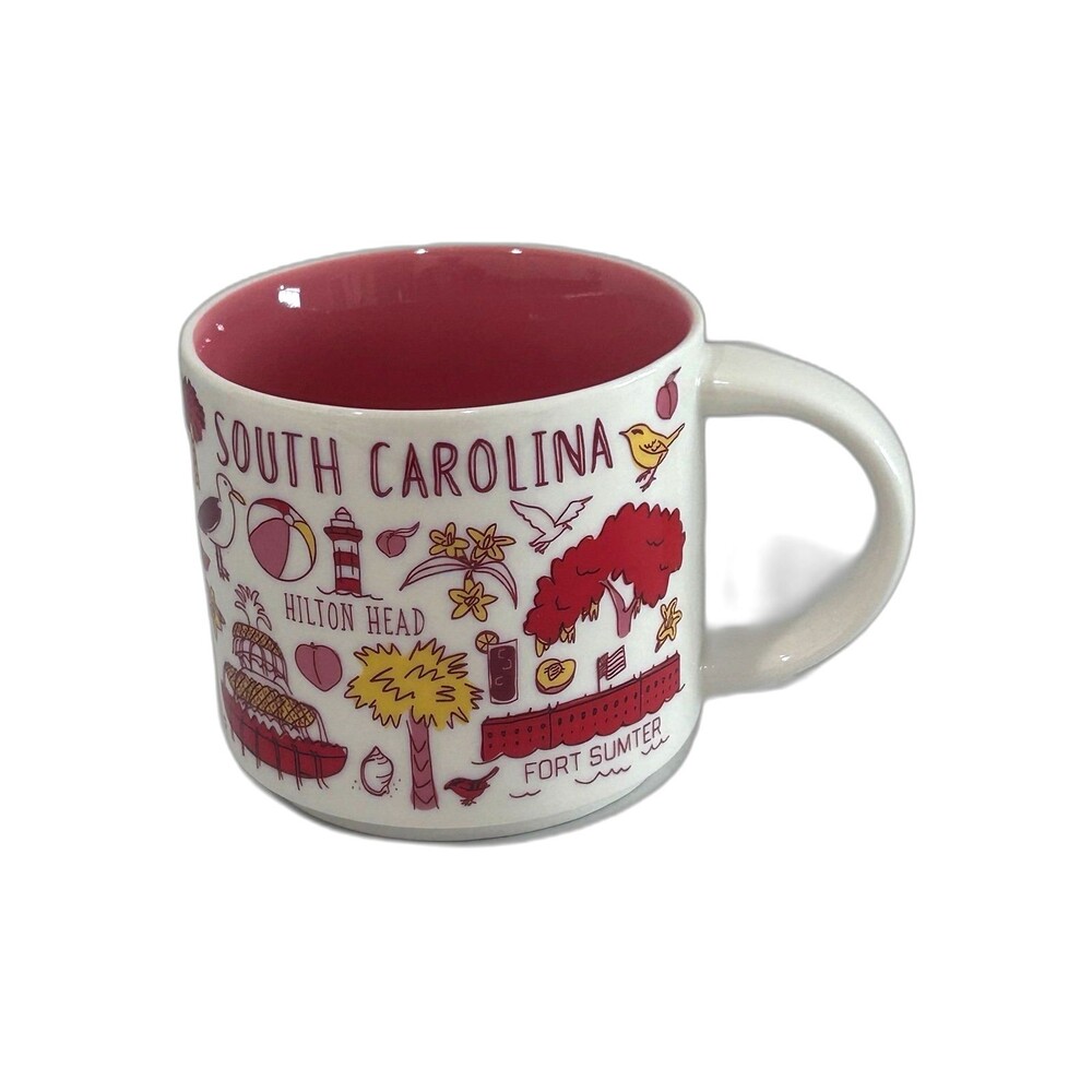 Starbucks “2018” Been There Series South Carolina State Icons 14 oz. Ceramic Mug